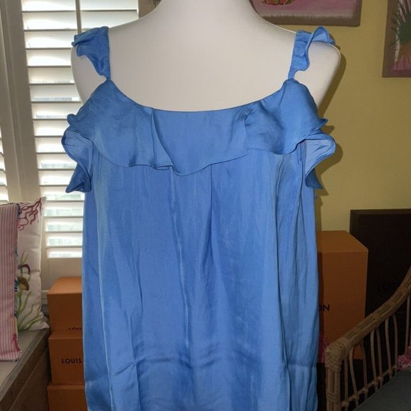 Lilly Pulitzer NWT Cailee Easy Fit Cami Top Blue Thistle $78 Size S - Picture 11 of 12